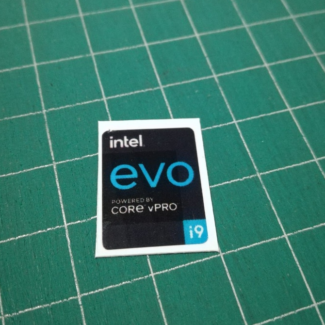 Stiker Intel Core i9 EVO