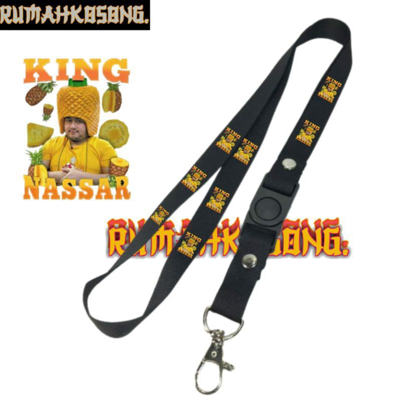 

lanyard KING NASSAR / tali lanyard musik top dangdut gantungan kunci name tag id card / pods / brand lokal