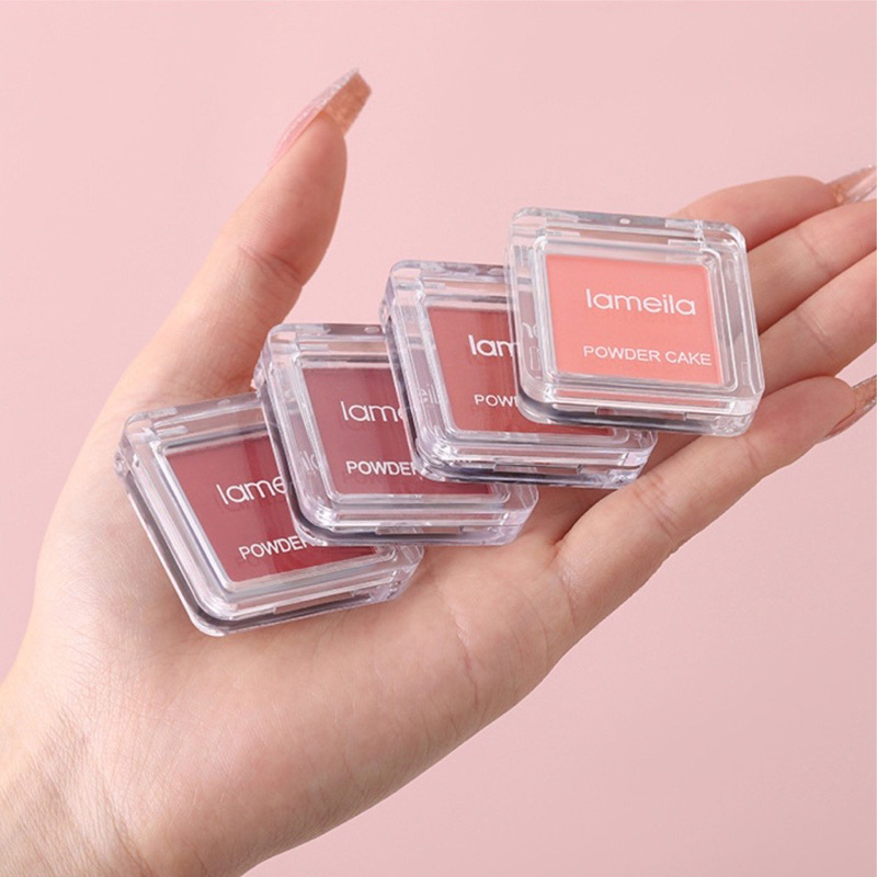 LAMEILA Blush On Powder Cake Palette Matte Blush free Kuas MH