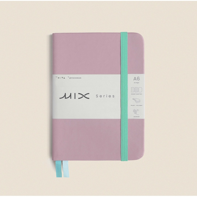 

Hardcover A5/ A6 Notebook - MIX Series Lilac, Custom Warna, Journaling, Scrapbook, Notebook Aesthetic, Dotted Notebook