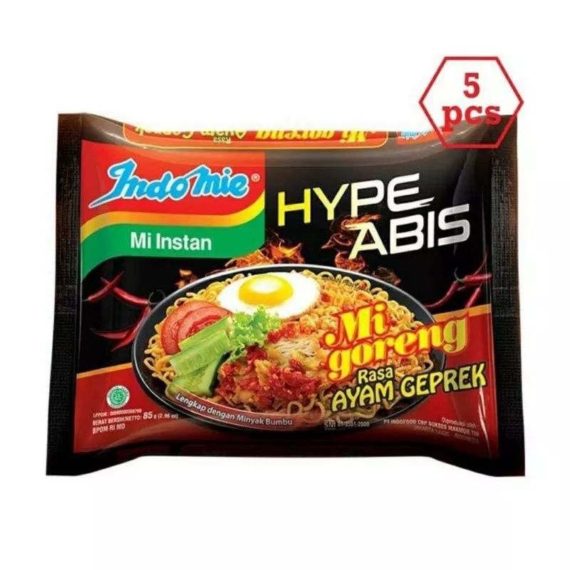 

INDOMIE GORENG RASA AYAM GEPREK 5 PCS