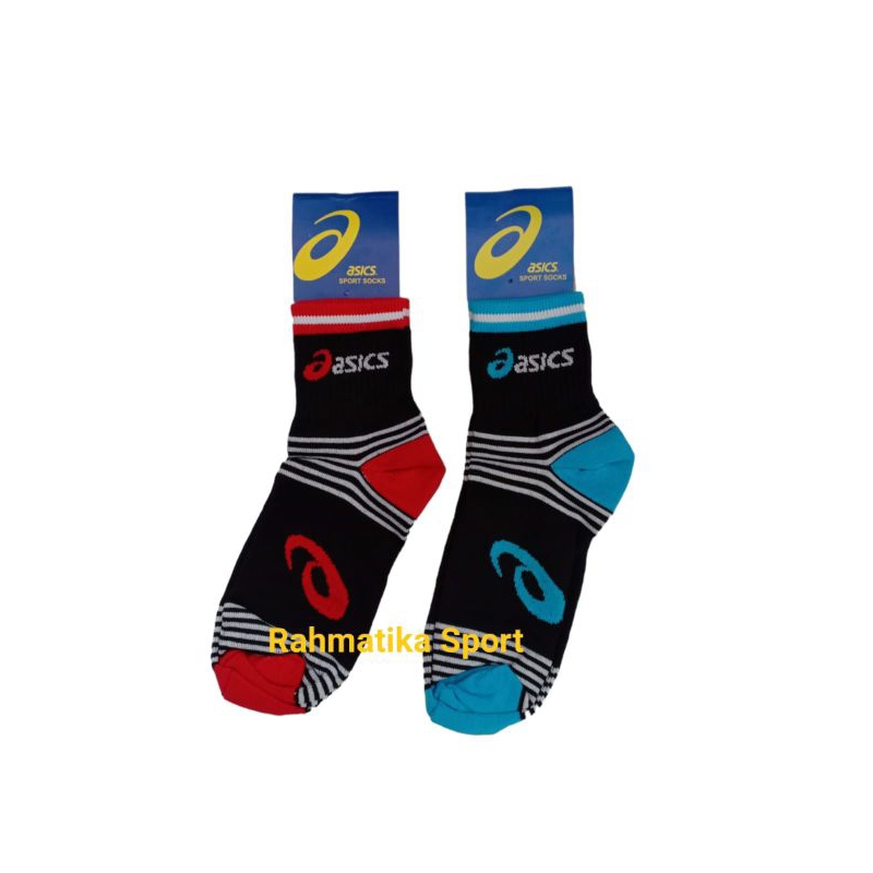 Kaos Kaki Asics Olahraga Badminton Tenis Pingpong Voli Running