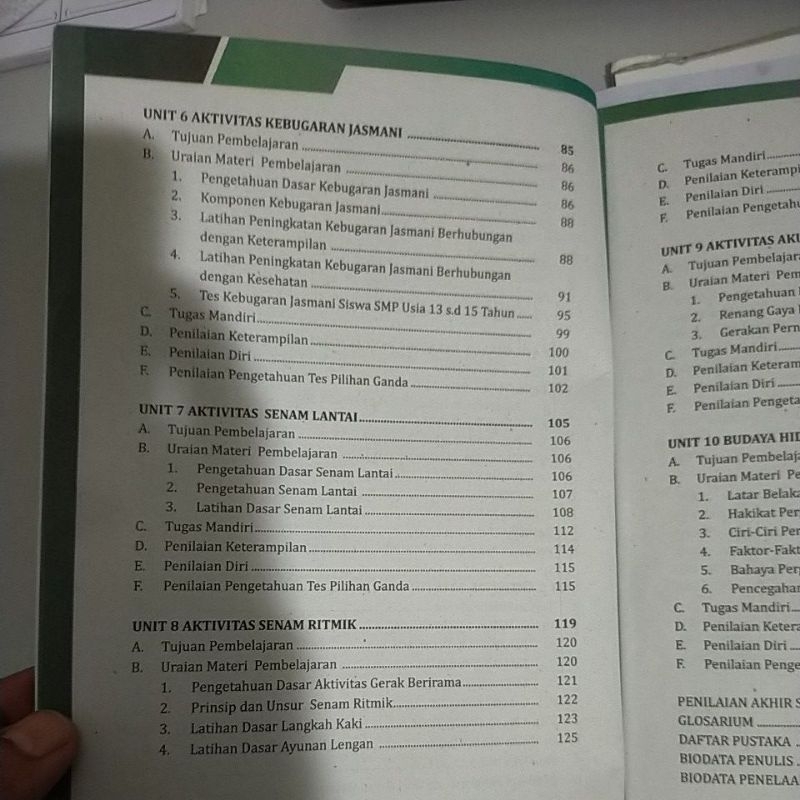 ORI buku teks siswa PJOK kurikulum merdeka untuk SMP/Mts kelas 8 penerbit media mandiri