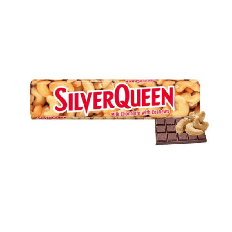 

Silver Queen Milk Chocolate Cashew 58gr / SilverQueen Coklat