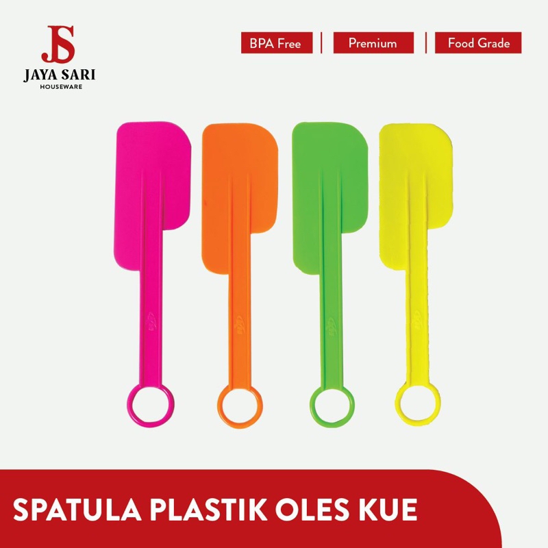 Jual Spatula Plastik Oles Kue Bakery Panjang 20cm / Spatula Oles Set 1