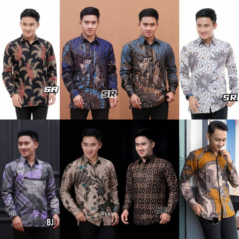 BAJU KEMEJA BATIK PRIA LENGAN PANJANG SIZE M L XL XXL BSWART batik HRB026