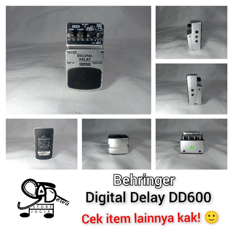BEHRINGER DD600 STOMPBOX EFEK DELAY DD 600 ECHO REVERB KODOKAN ANALOG