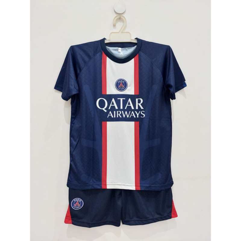 Jersey bola psg anak printing usia 4-10 tahun kids