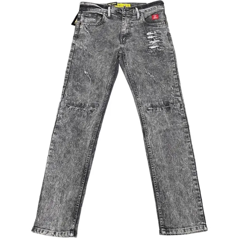 Celana Jeans Pria Sobek Lutut non tembus/Celana jeans Pria Ripped panjang