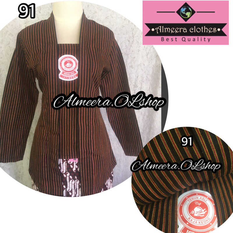 baju jawa kebaya lurik istimewa raja keong