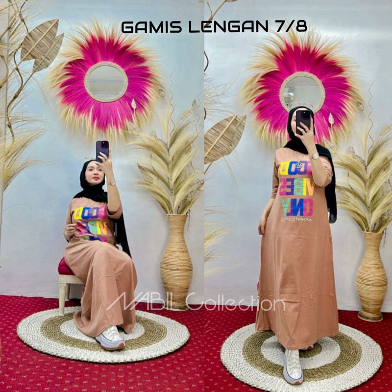 GAMIS WANITA VIRAL BY NABIL GOD VIBES //GAMIS KAOS PREMIUM KEKINIAN