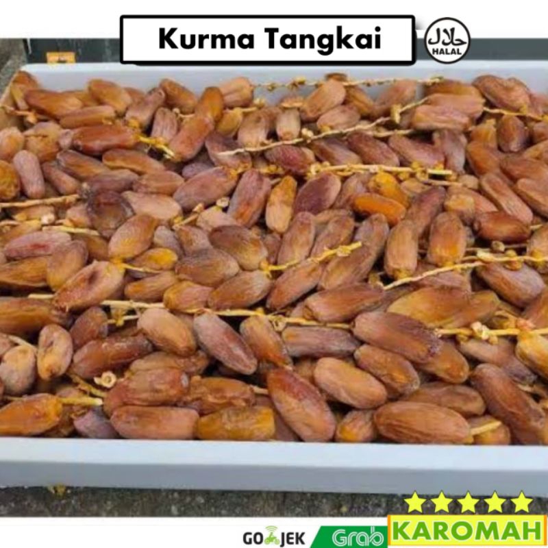 

kurma tunisia tangkai 500 gram curah / kurma tangkai gagang palm fruit palmfrutt 500 gram