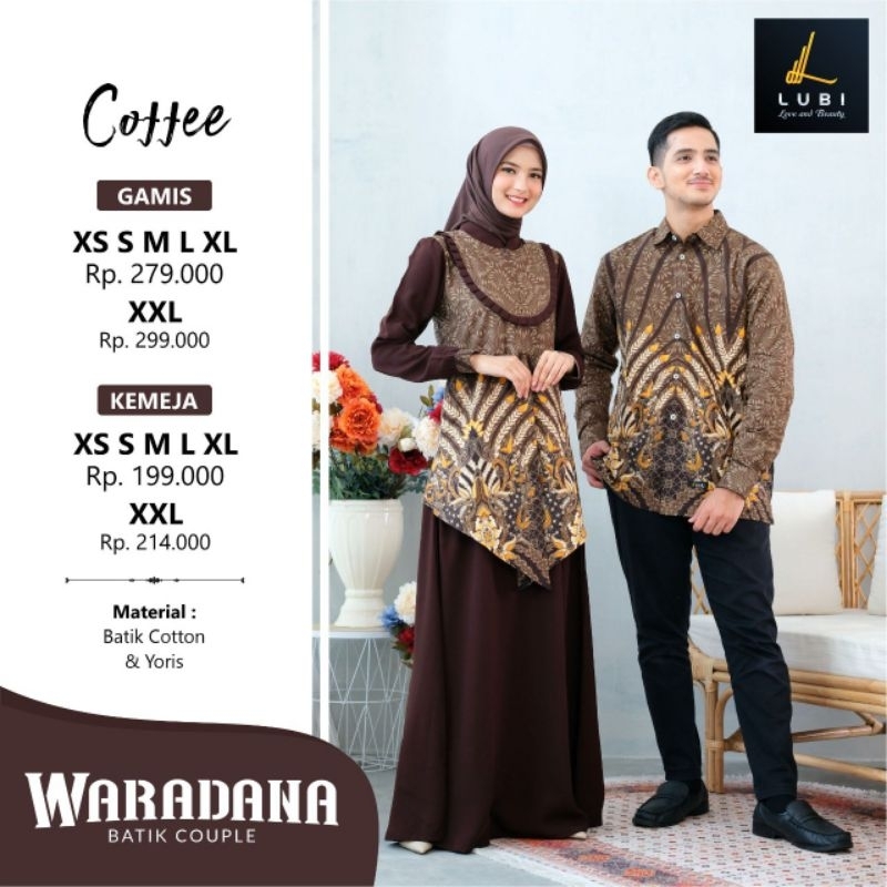 COUPLE BATIK/WARADANA BATIK COUPLE by LUBI/COFFEE