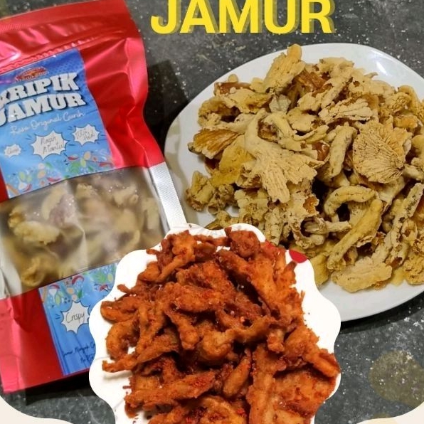 Kripik jamur pedas