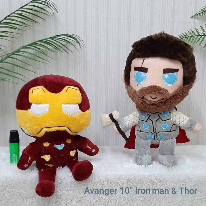 Boneka Avenger Iron Man Thor size 30cm/boneka karkter avanger/boneka super hero/kado ultah