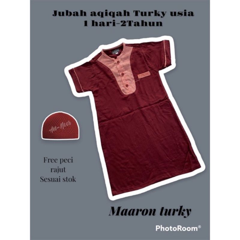 Jubah bayi aqiqoh, gamis anak laki laki,jubah bayi turky.