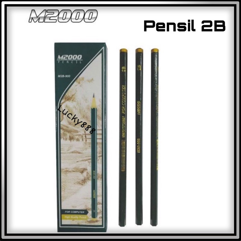 

(COD) PENSIL 2B M2B-900 12 Pcs / 1 LUSIN / 1 BOX PENCIL MURAH
