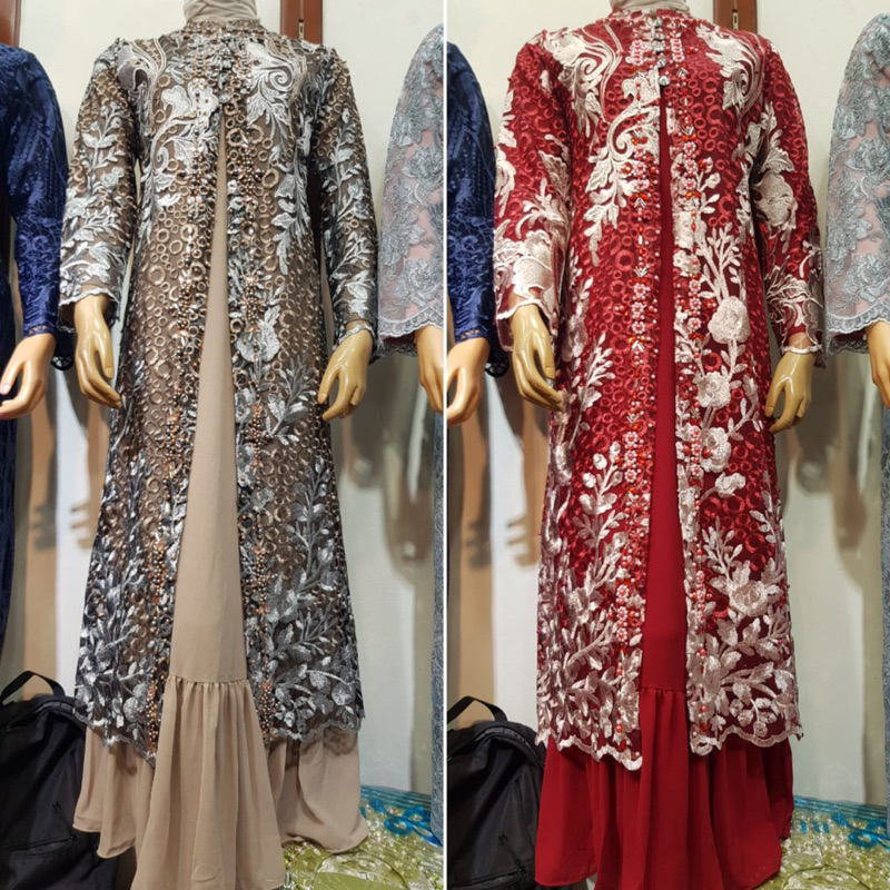 NEW COLLECTION PATRICIA DRESS / GAMIS OUTHER TULLE MEWAH / GAMIS LEPAS PASANG / GAMIS BROKAT MODERN 