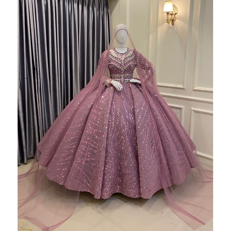 GAUN PENGANTIN BARBIE MODERN BEREKOR |  BAJU PENGANTIN MUSLIMAH|GAUN PRAWEDDING/GAUN WEDING DRESS