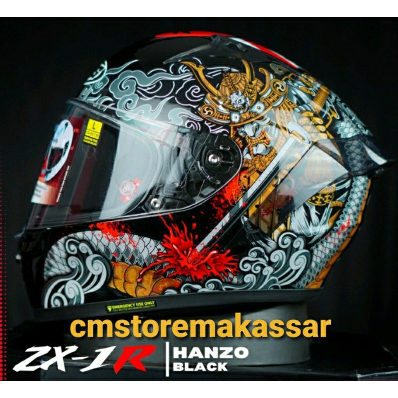 Helm NJS ZX-1R Motif Hanzo Samurai Limited Edition Full Face