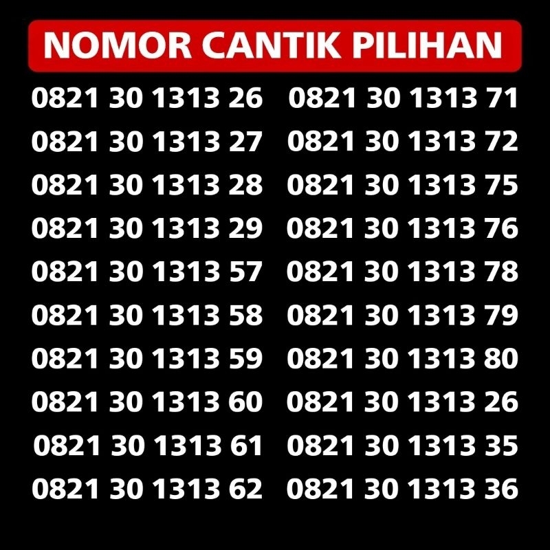 Nomor Cantik Simpati Murah Kartu Perdana Telkomsel Nomer Cantik Murah Rapih 1111 5555 7777 8888 9999