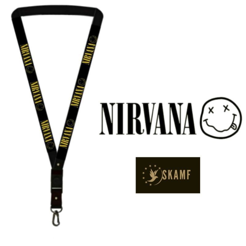 

TALI LANYARD NIRVANA / GANTUNGAN KUNCI / GANTUNGAN ID CARD / GANTUNGAN HP / TALI NAME TAG NYAMAN DI PAKAI