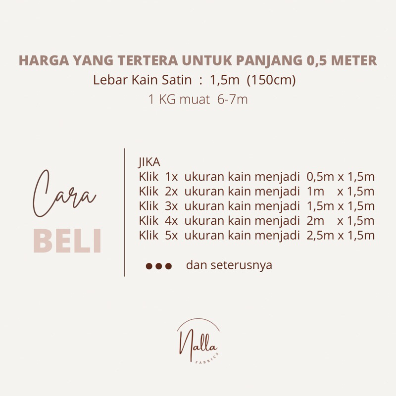 1/2 meter Kain Satin Velvet Premium  -  Kain Bridesmaid/ seragam keluarga/ wisuda/ kain kebaya/ kain gamis/ baju bridesmaid / bahan bridesmaid/ bahan gamis/ bahan baju