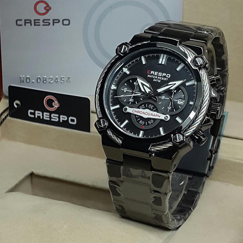 jam tangan chrono active crespo C5024 water resistand