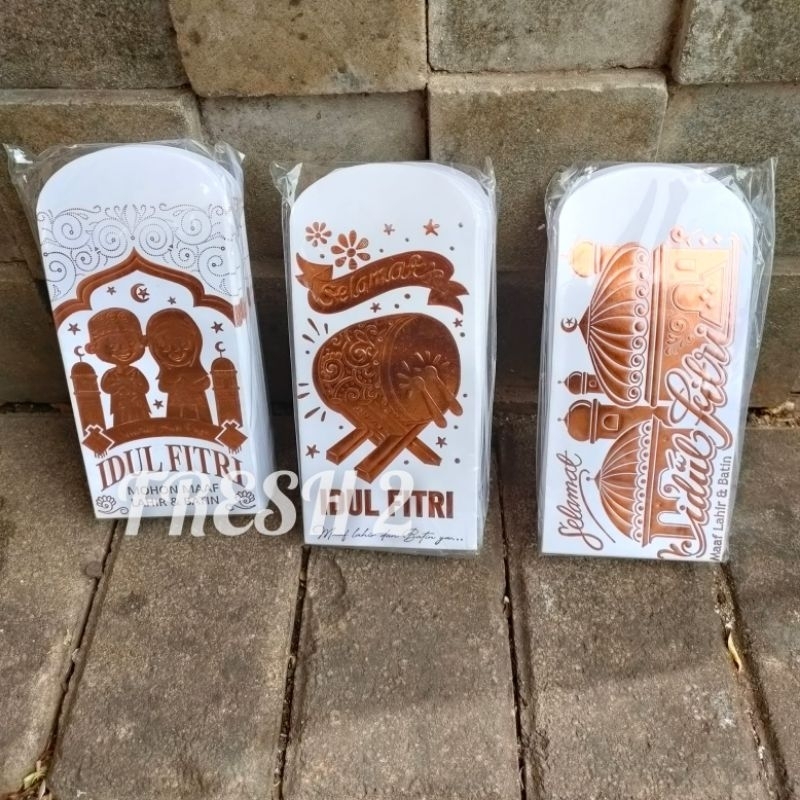 

Angpao lebaran L motif bulan gantung lampion / angpao lebaran