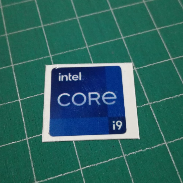 Stiker Intel Core i9 Gen 11