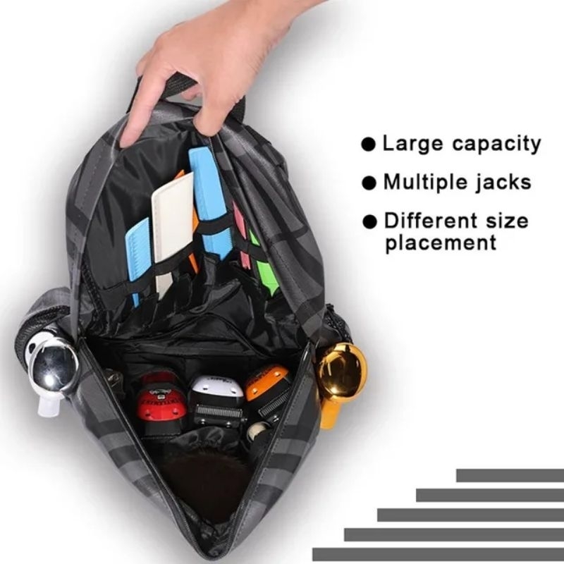 CASE BARBER TAS BARBERSHOP bakcpack tas penyimpan alat barbershop pangkas clipper kip celmek gunting case