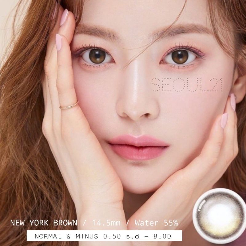 SOFTLENS FILTER NEWYORK GRAY GREY NORMAL BEDA MINUS  s.d -10.00 SOFLEN PREMIUM made in Korea