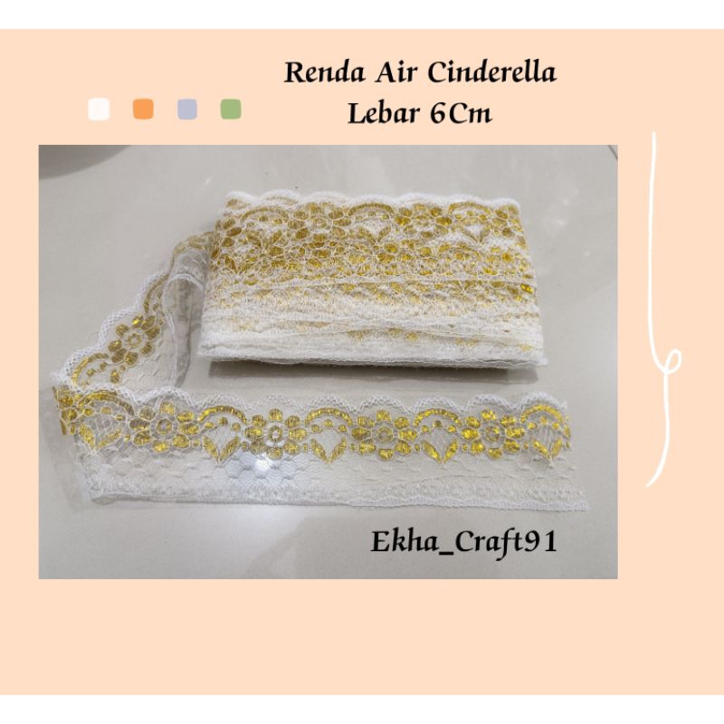Renda Air Cinderella Lebar 6Cm