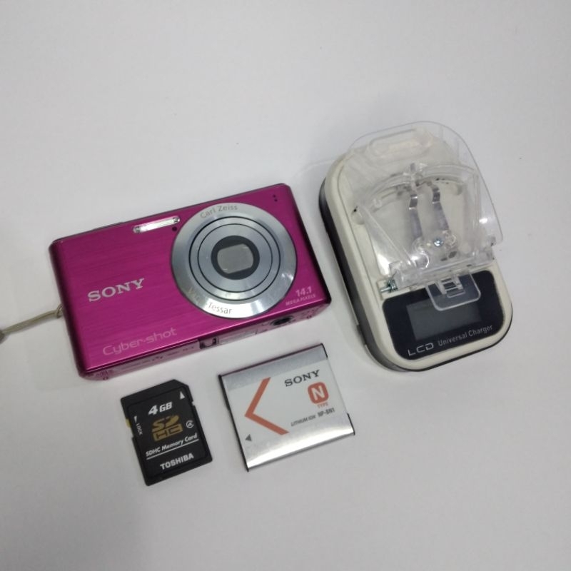 Kamera digital digicam sony cybershot dsc w530 pink red