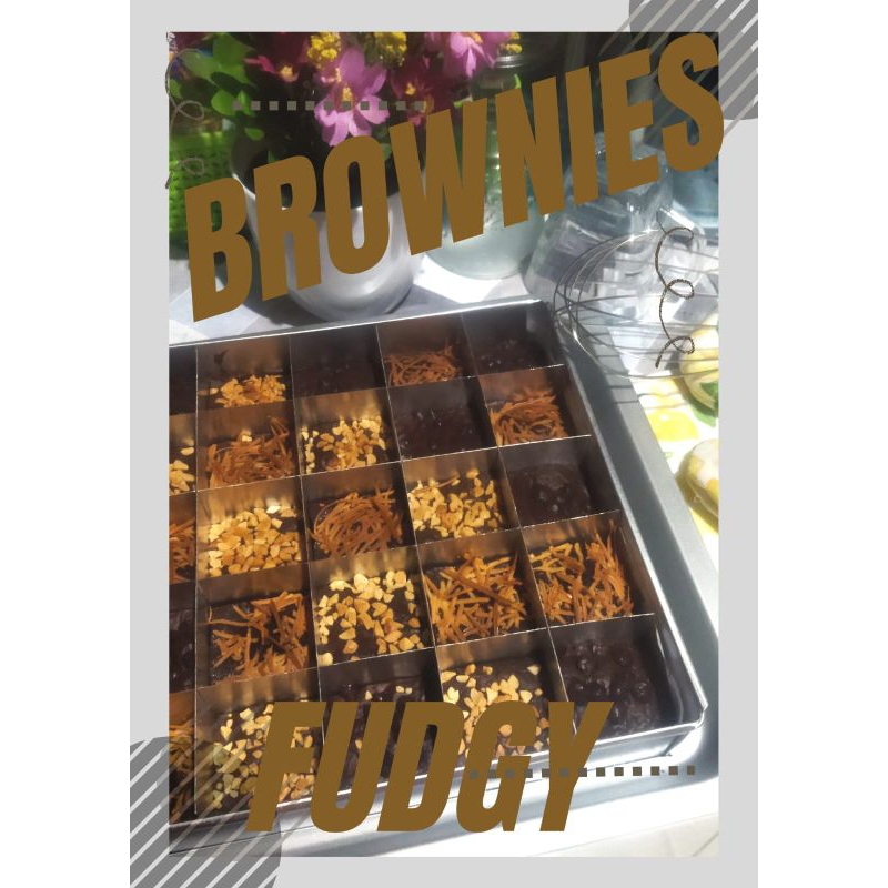 

Brownies Fudgy Dark Coklat Brownies Shiny Crust Brownies skat (isi 25 pcs)