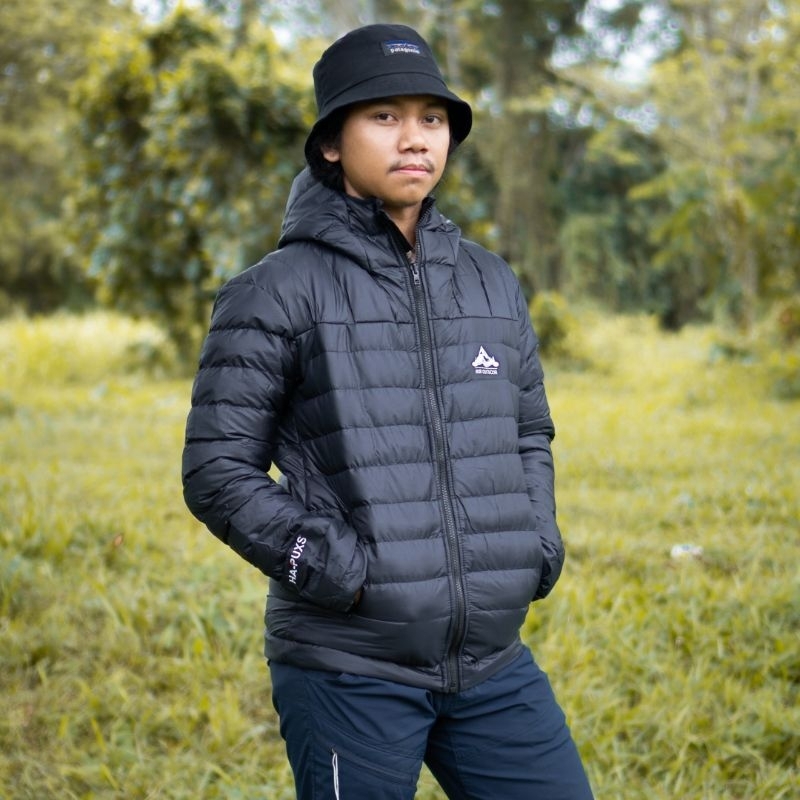 JAKET PUFFER TNF GELEMBUNG INNER DACRON RIR OUTDOOR HOODIE JACKET WINTER MUSIM DINGING GUNUNG OUTDOO