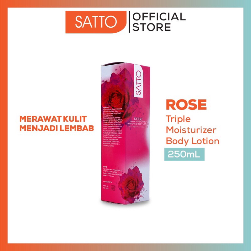 Satto Rose Triple Moisturizer Body Lotion