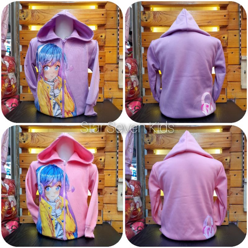 Model Baru/Jaket Anak Perempuan Girl Animation/Kids Jacket/Jaket Anak Perempuan Kekinian/Jaket Anak 