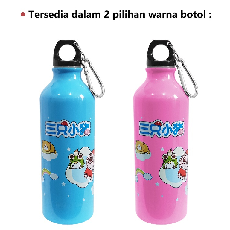 Botol Minum termos air dingin motif animal sporty termos 550ml botol minum anak khusus air dingin
