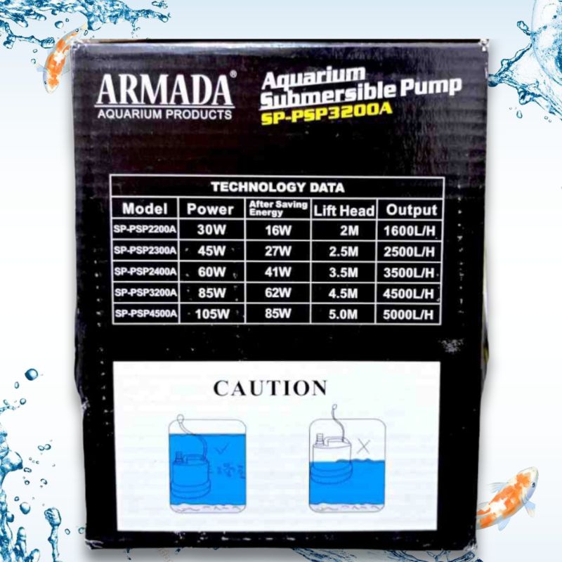 PROMO MURAH Pompa kolam SUBMERSIBLE PUMP ARMADA SP PSP 3200A