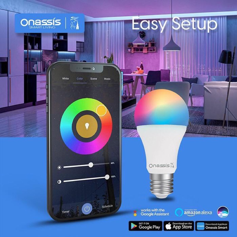 Onasis Lampu Wifi Kontrol dari HP