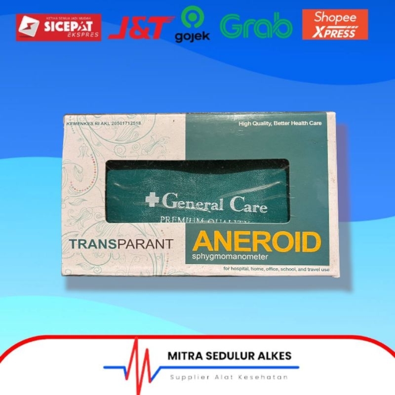 Tensi Jarum Aneroid Transparant General Care GC