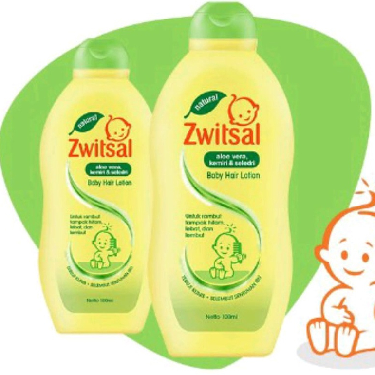 ZWITSAL BABY HAIR LOTION ALOE VERA KEMIRI &amp; SELEDRI 200ML (BELI 1 GRATIS 1)