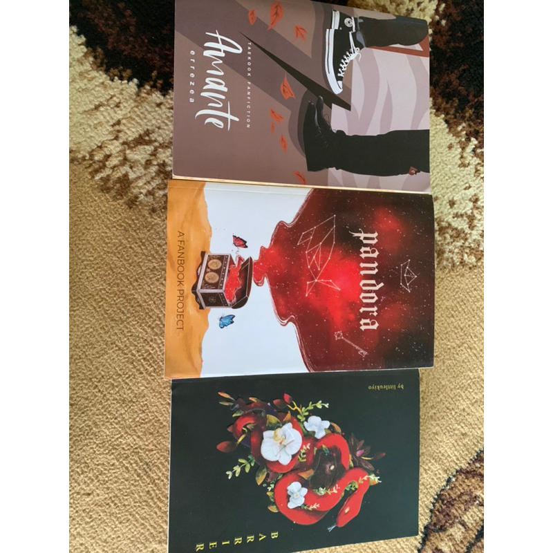 Preloved Fanbook TaeKook Amante, Barrier, & Pandora (free 2 official pc dicon 101 random)