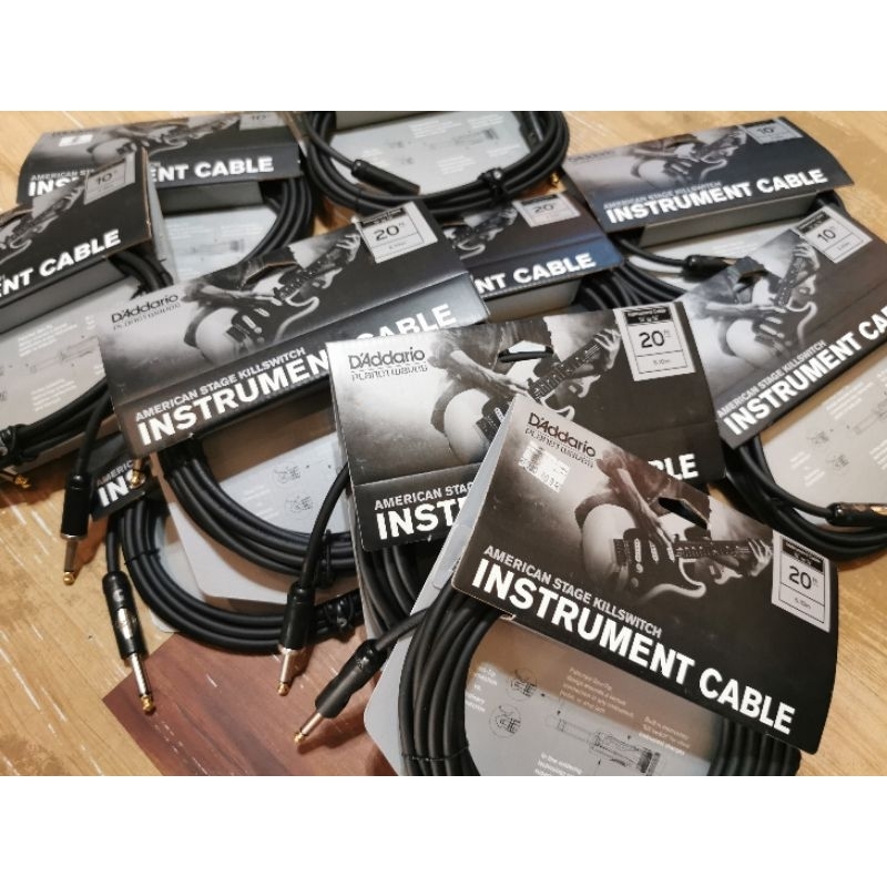 Kabel Jack Gitar D'Addario American Stage Kill Switch PW AMSK
