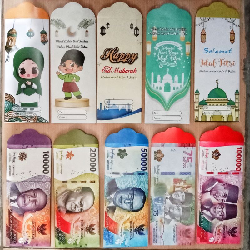 

Amplop Lebaran BESAR BISA MILIH MOTIF UANG TANPA DILIPAT 7x16cm isi 10 Amplop