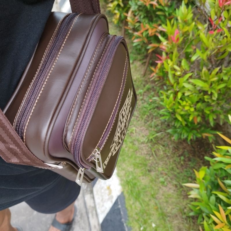 Tas Bahu Pria Kulit PU Premium | Tas Selempang Pria Best Desain