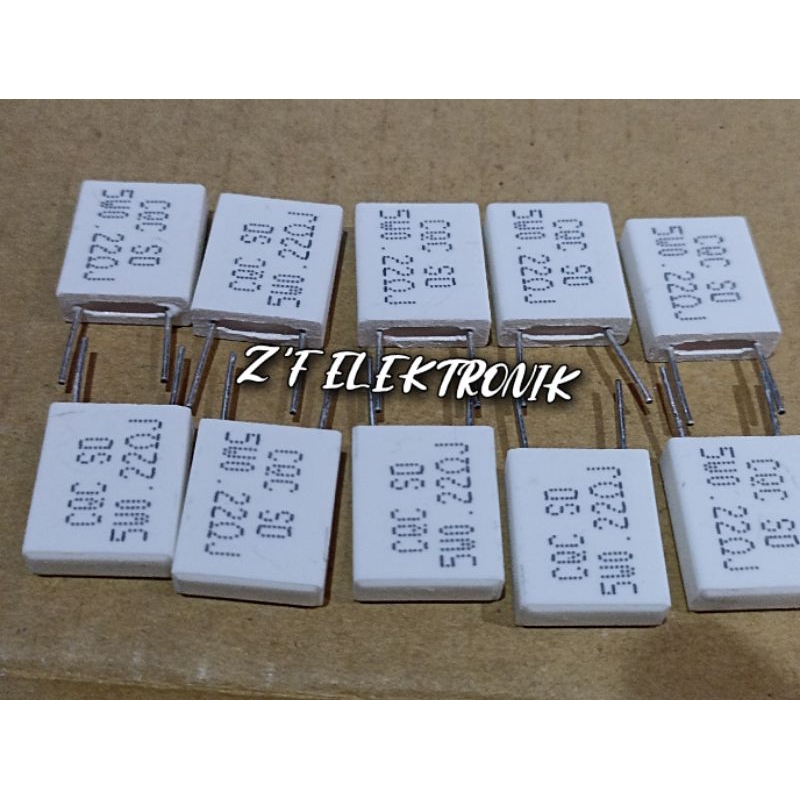 R 5WAT 0,22 OHM GEPENG CQC. 10pcs