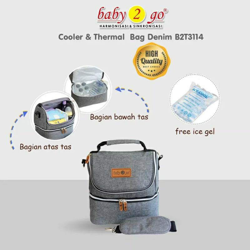Baby 2 Go Cooler & Thermal Bag / Tas Pendingi ASI / Coolerbag