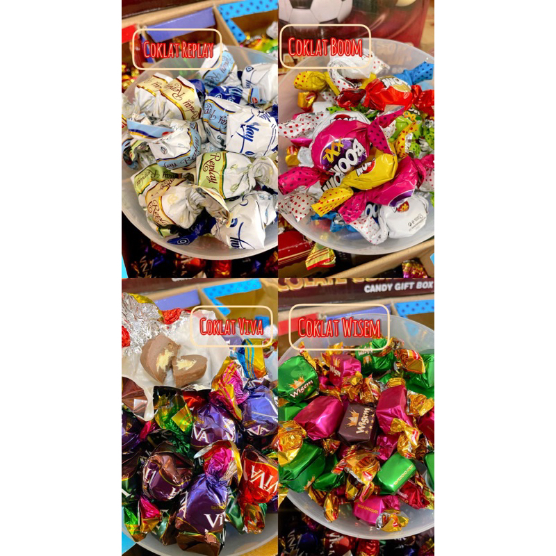 Coklat Turki (Wisem / Kismee / Boom / Viva / Replay) 500 gr (1/2 kg)